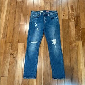 Anthropologie Pilcro Slim Boyfriend Jeans Mid Wash Size 28